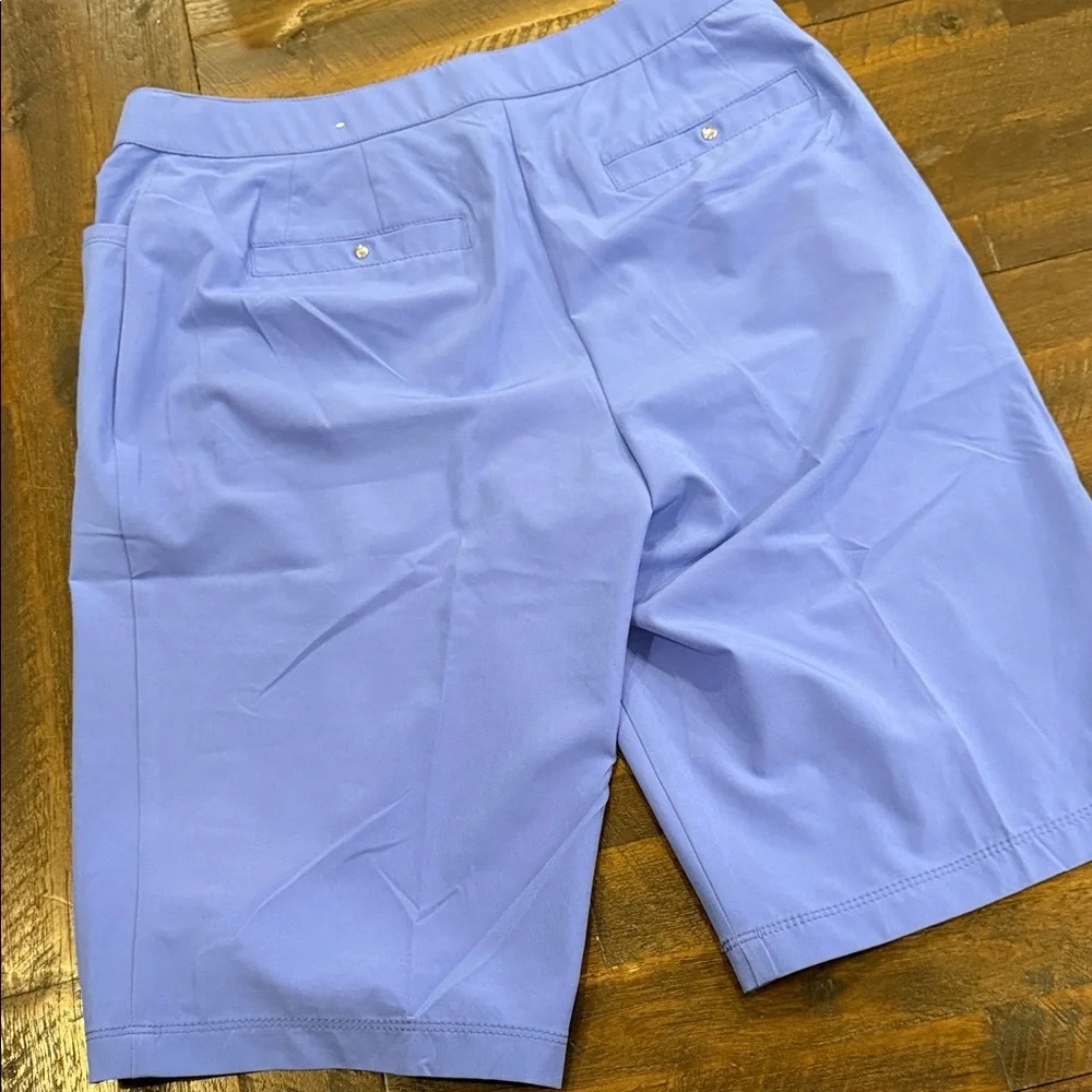 Chico's Periwinkle Cargo Bermuda Shorts